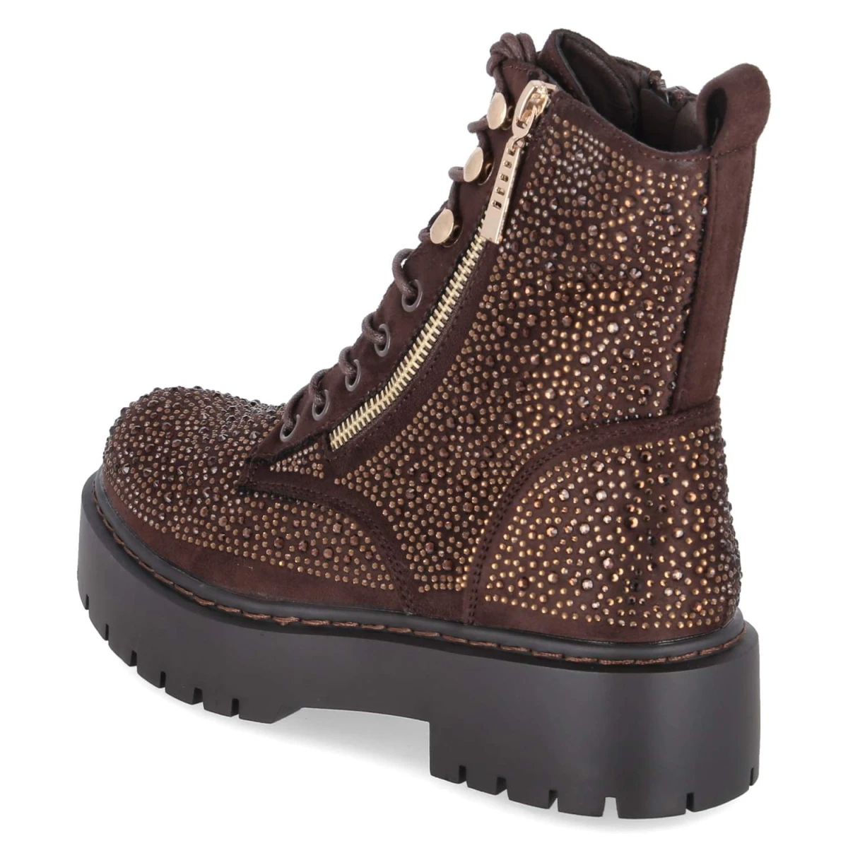 Schnürboots - dk. brown