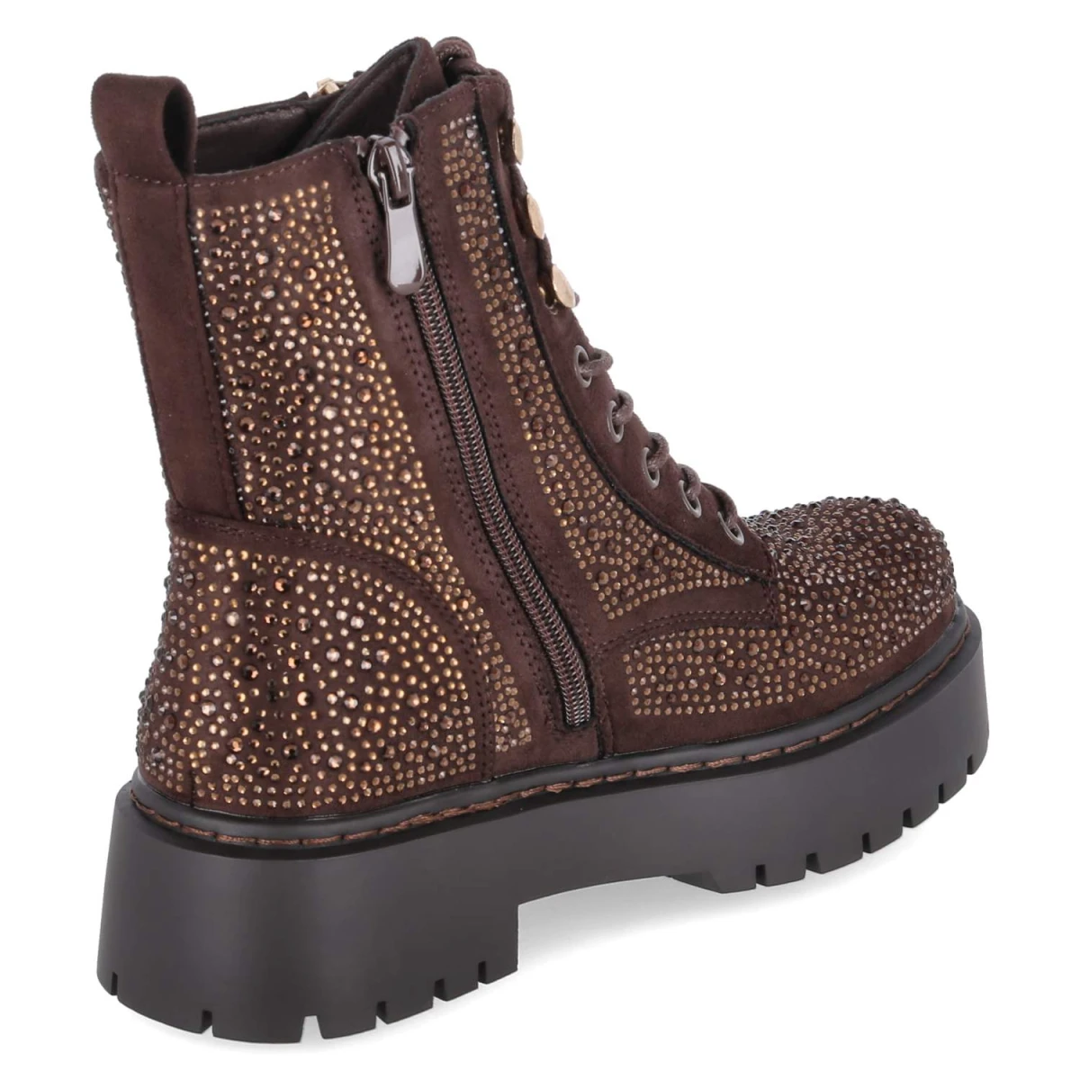 Schnürboots - dk. brown