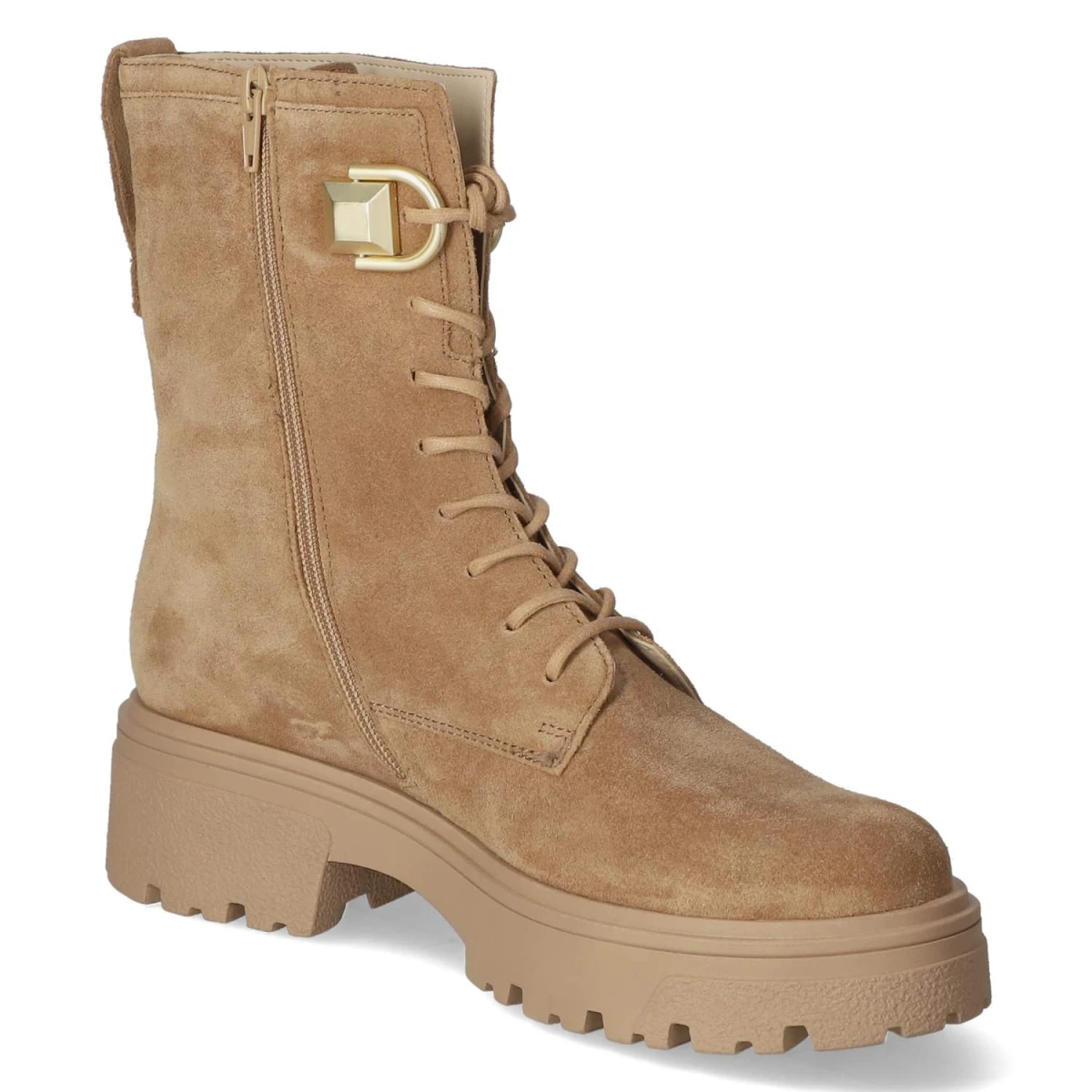 Schnürstiefeletten - lion (gold matt)