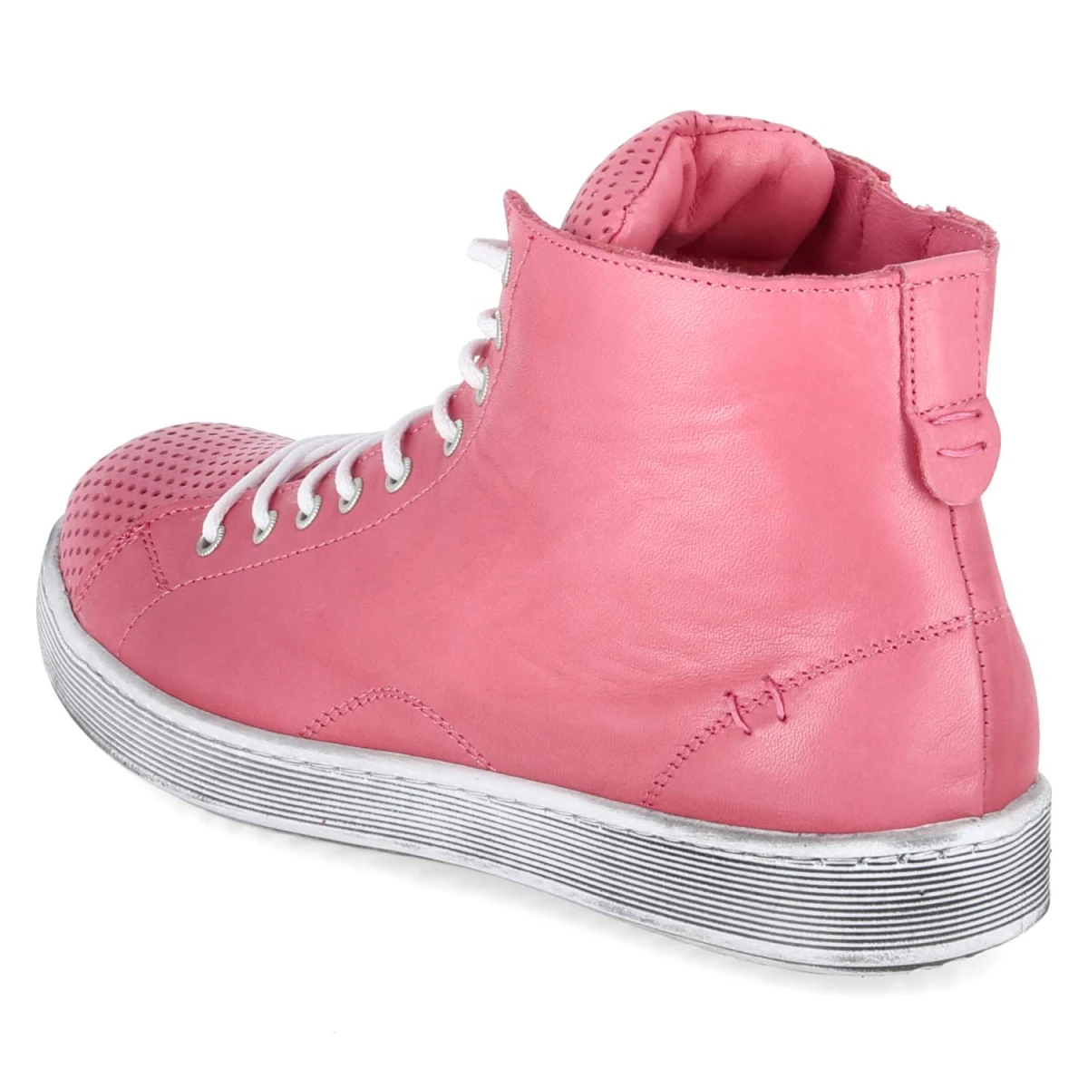 Schnürstiefeletten - koralle