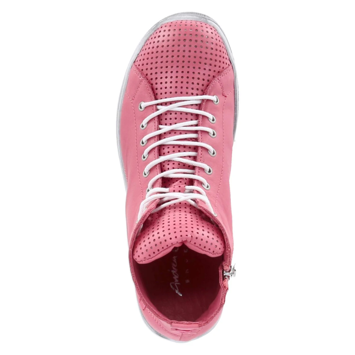 Schnürstiefeletten - koralle