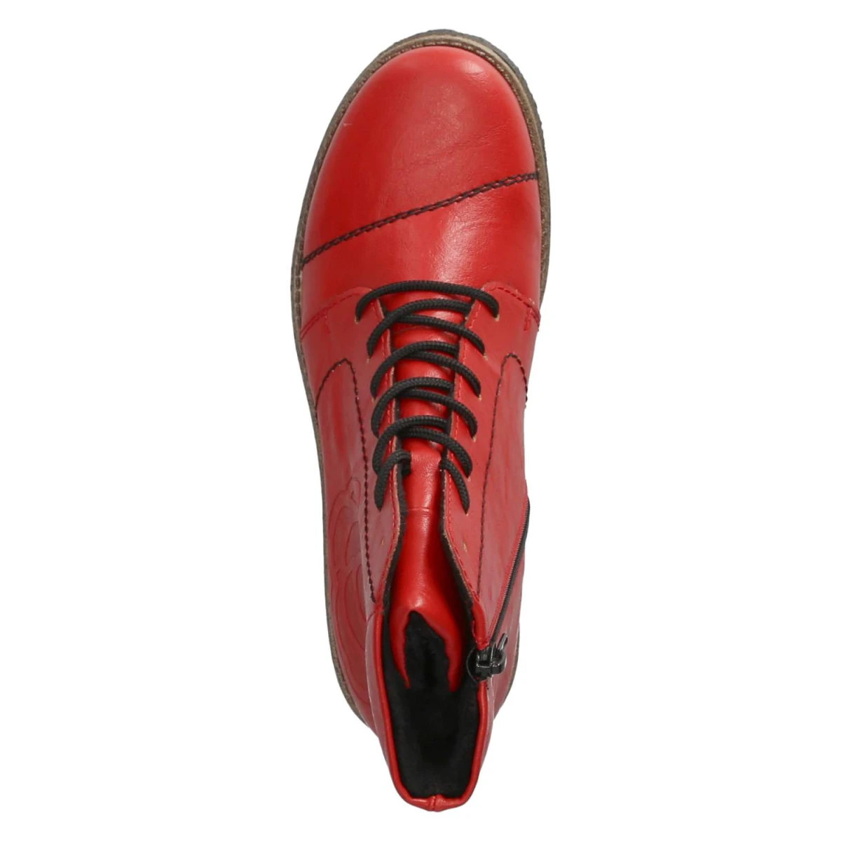 Schnürstiefeletten - rot