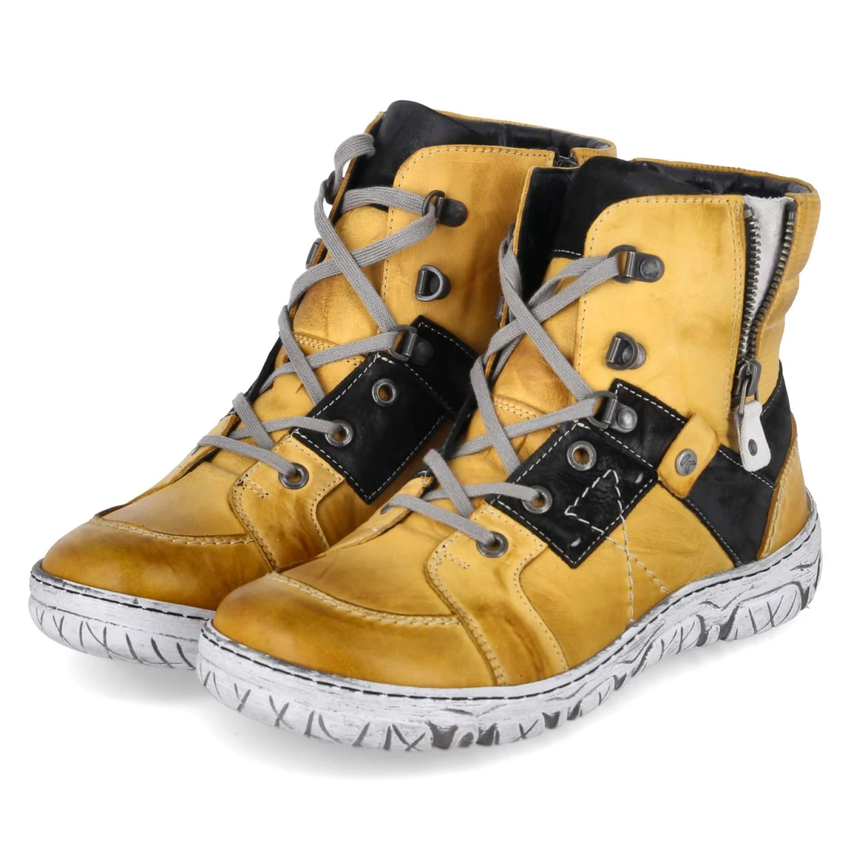 Schnürboots - gelb