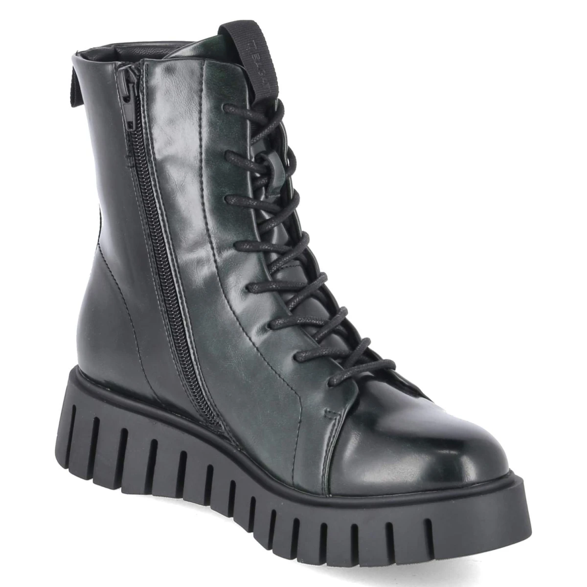 Schnürboots - dark green