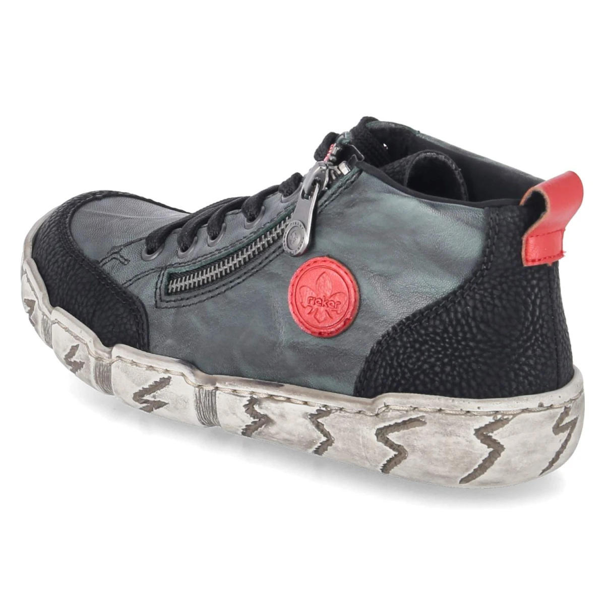 Halbschuhe - grün kombi