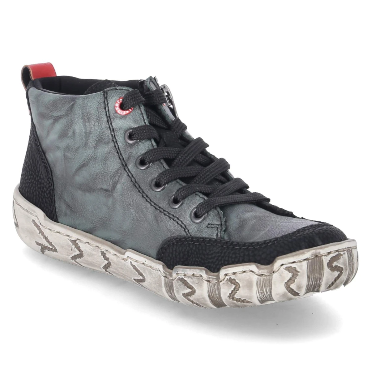 Halbschuhe - grün kombi