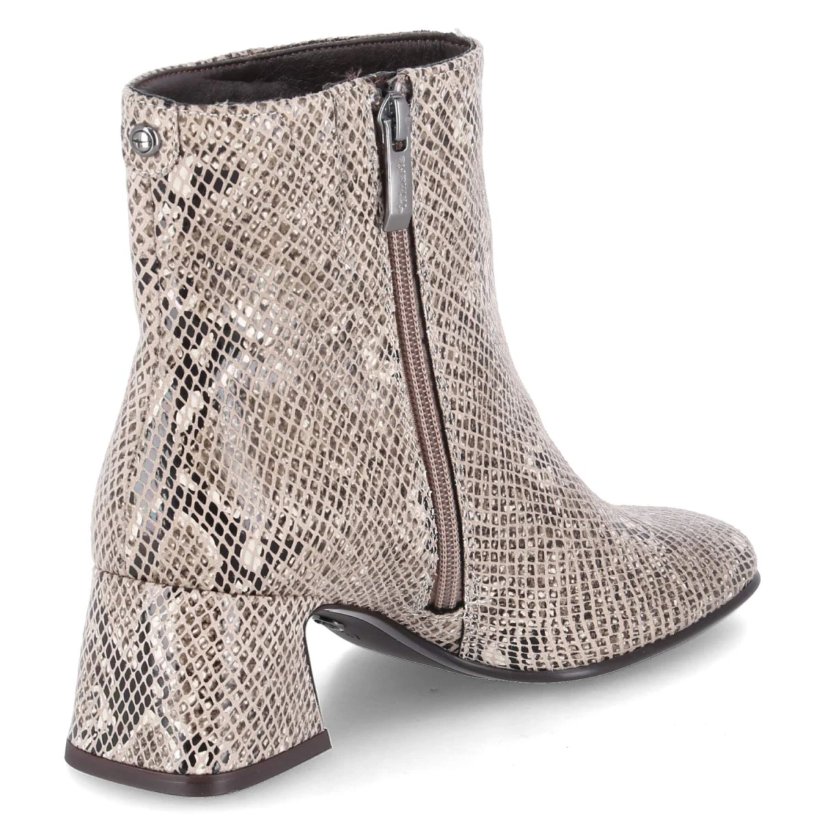 Ankle Boots - BEIGE SNAKE