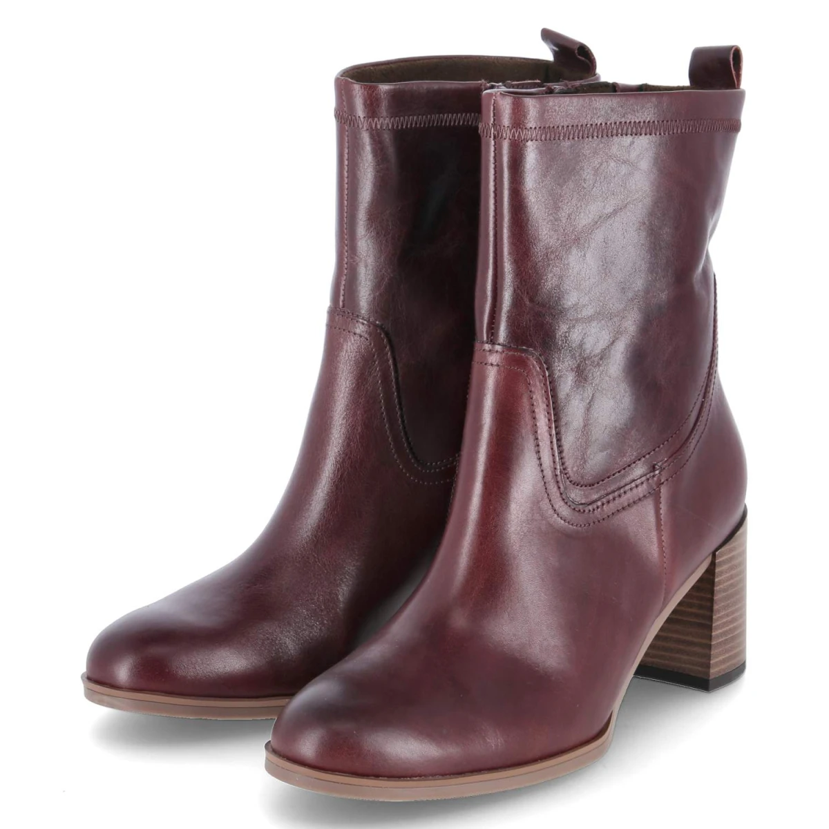 Elegante Stiefeletten Stiefeletten In Bordeaux Stiefel Bordeaux