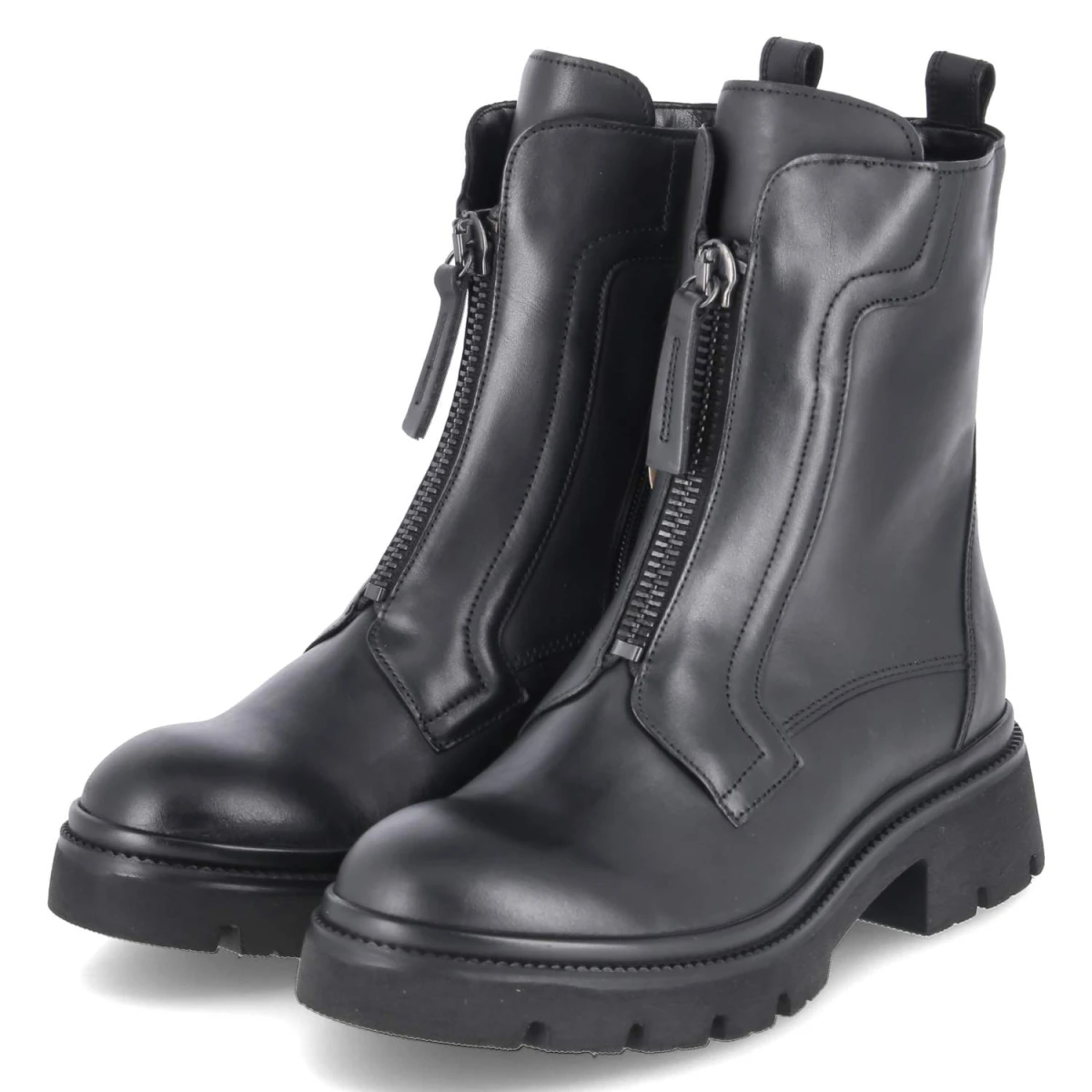 Stiefeletten - schwarz(altsilber)