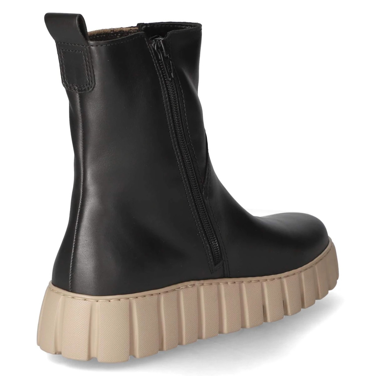 Chelsea Boots - schw./beige(Micro)