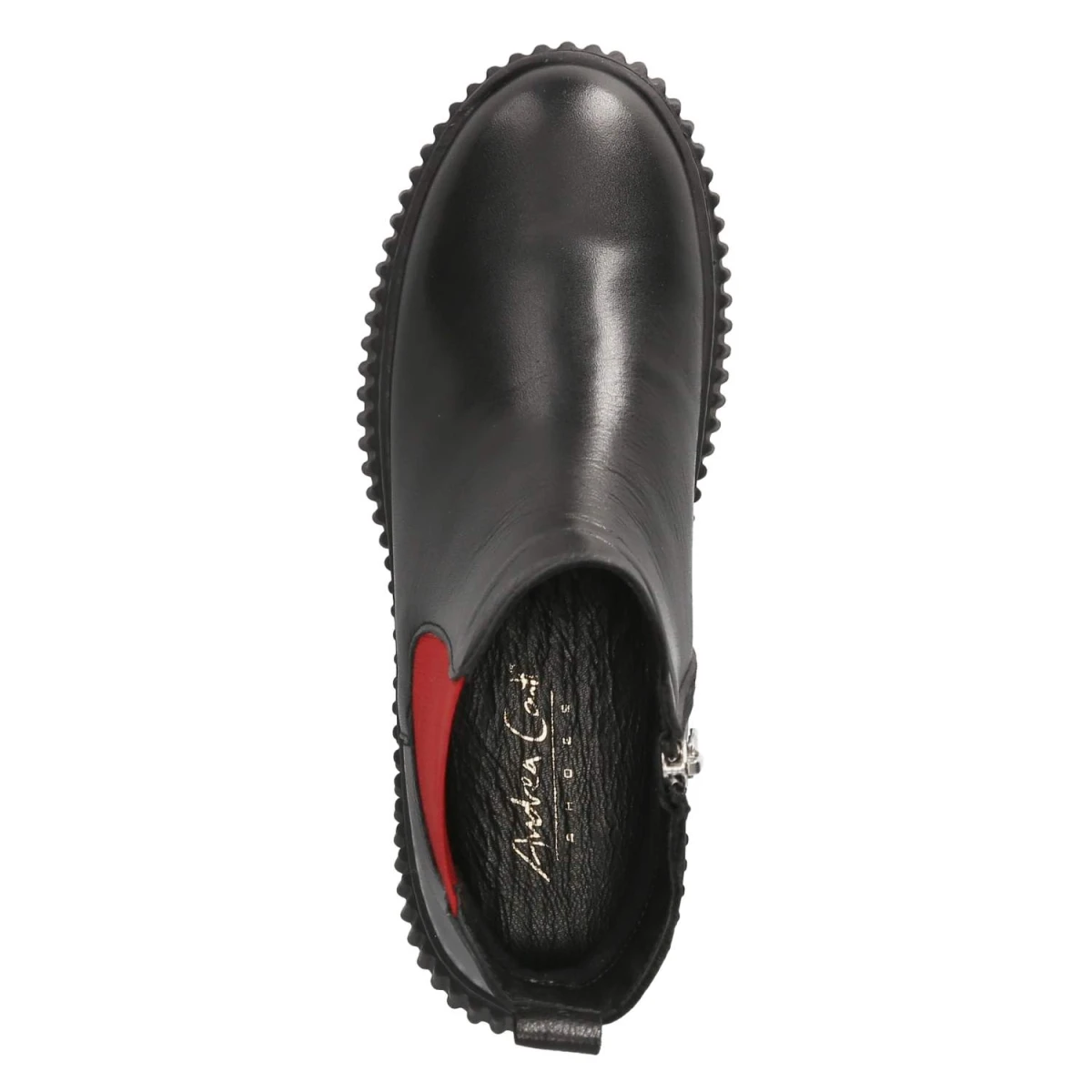 Chelsea Boots - schwarz/rot/schwarz