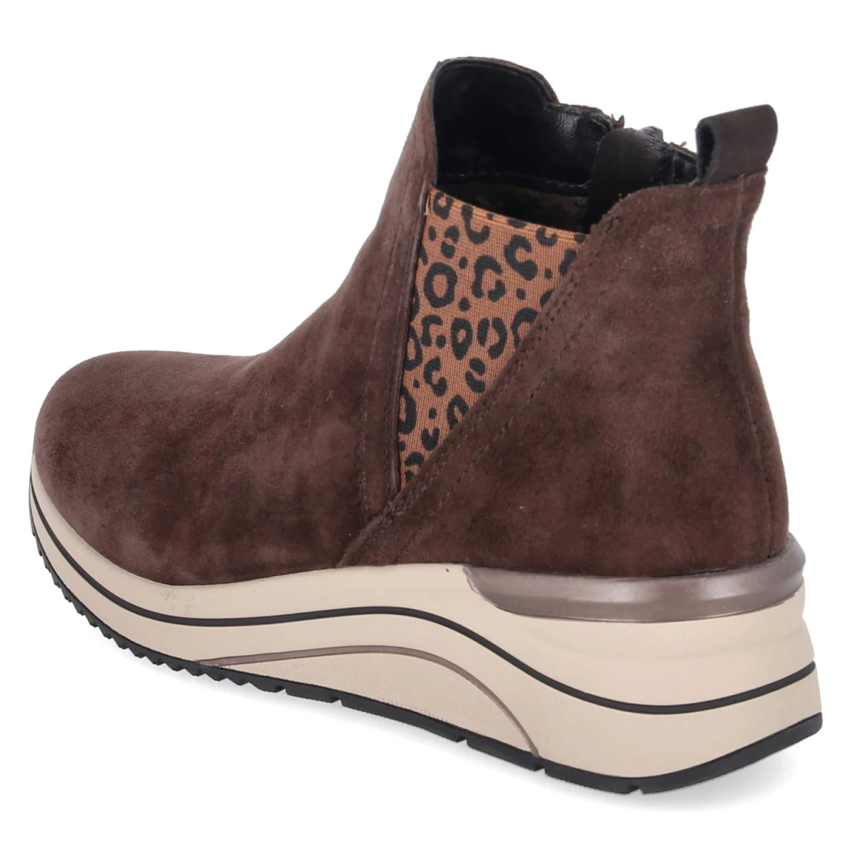Stiefeletten - braun kombi