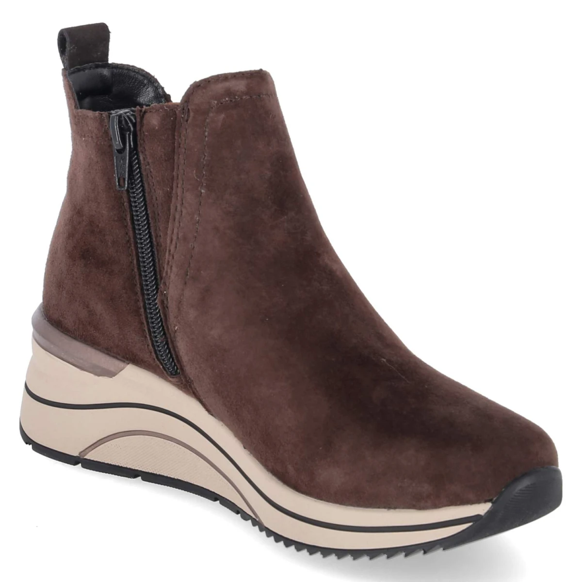 Stiefeletten - braun kombi