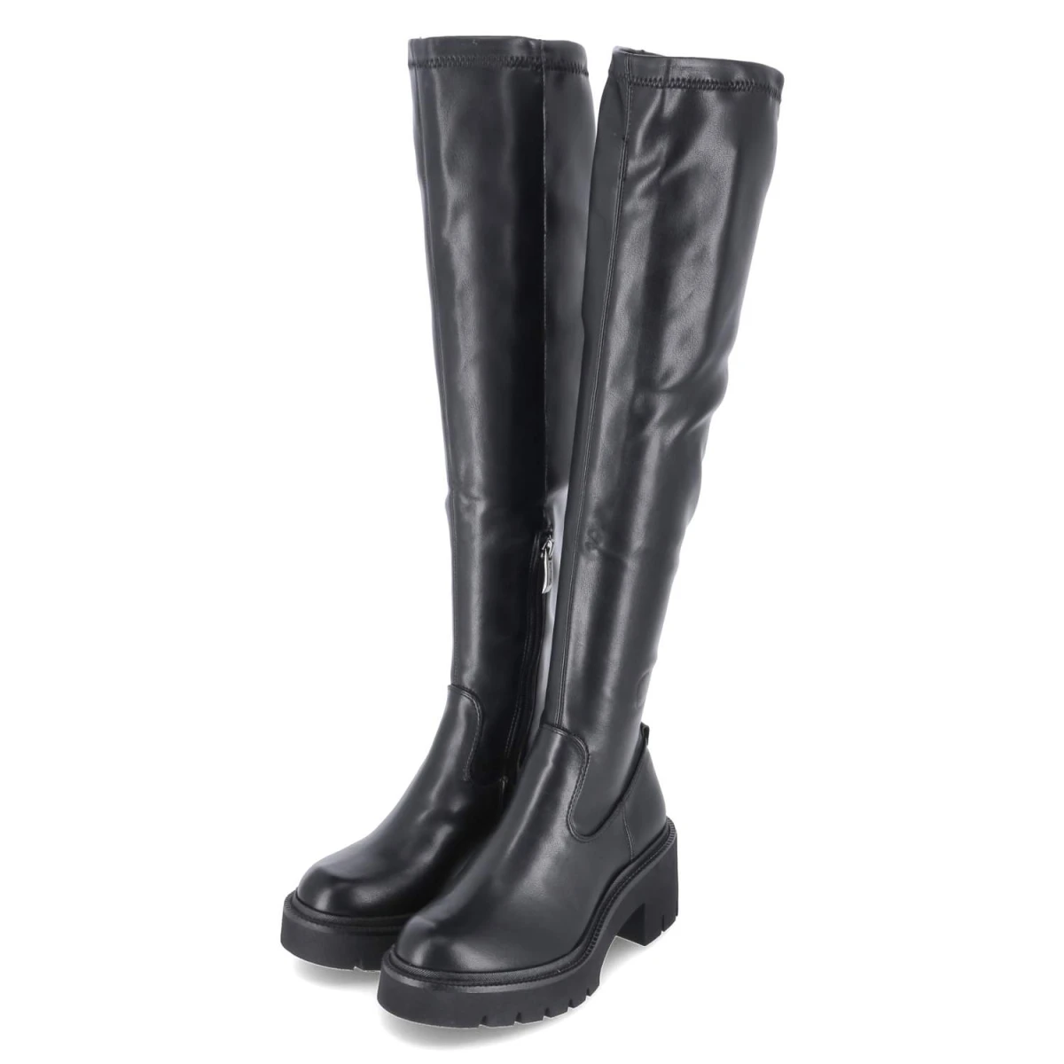 Overkneestiefel - Black