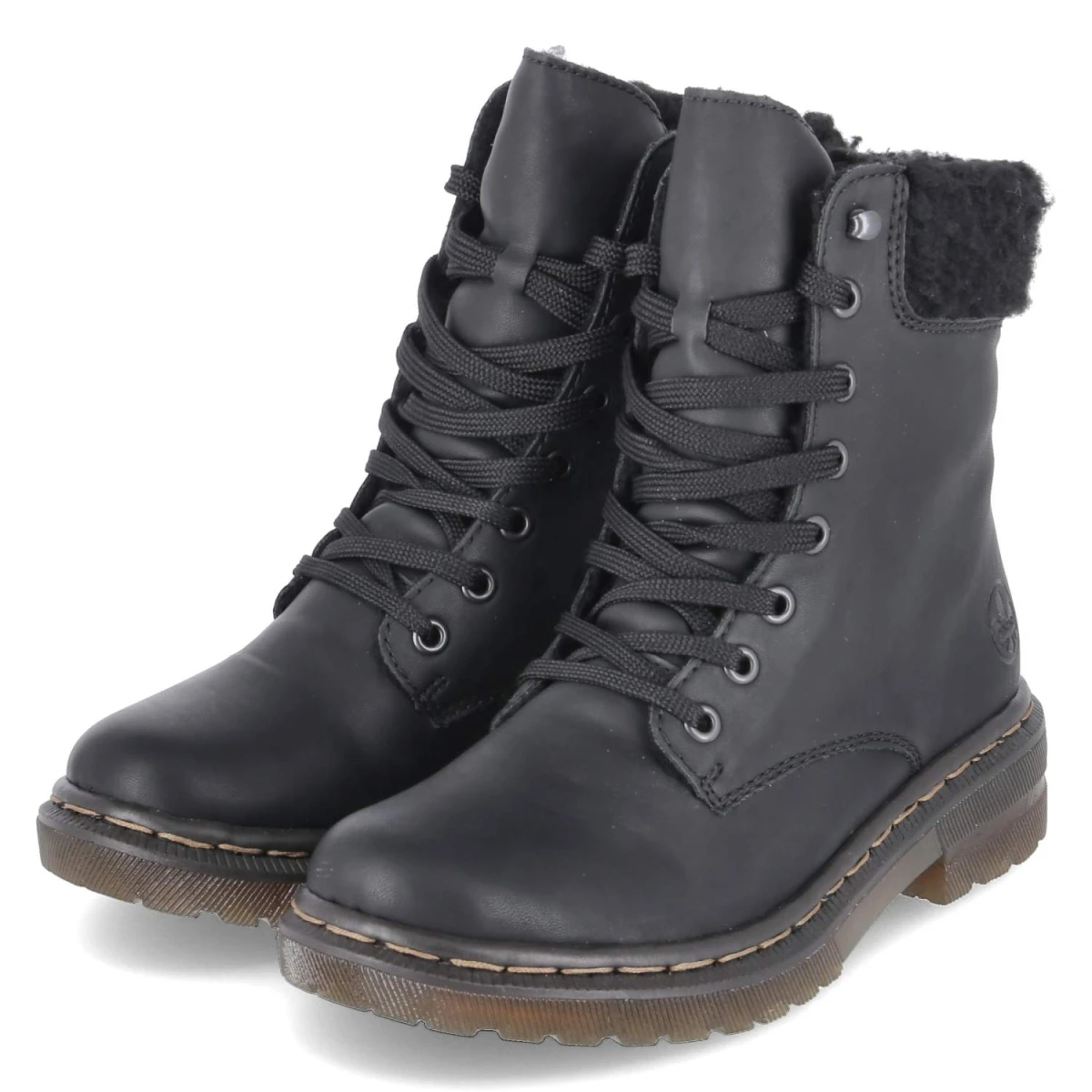 Schnürboots - schwarz