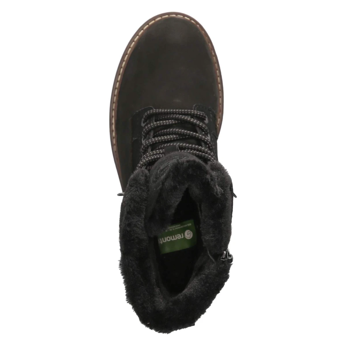 Schnürstiefeletten - schwarz