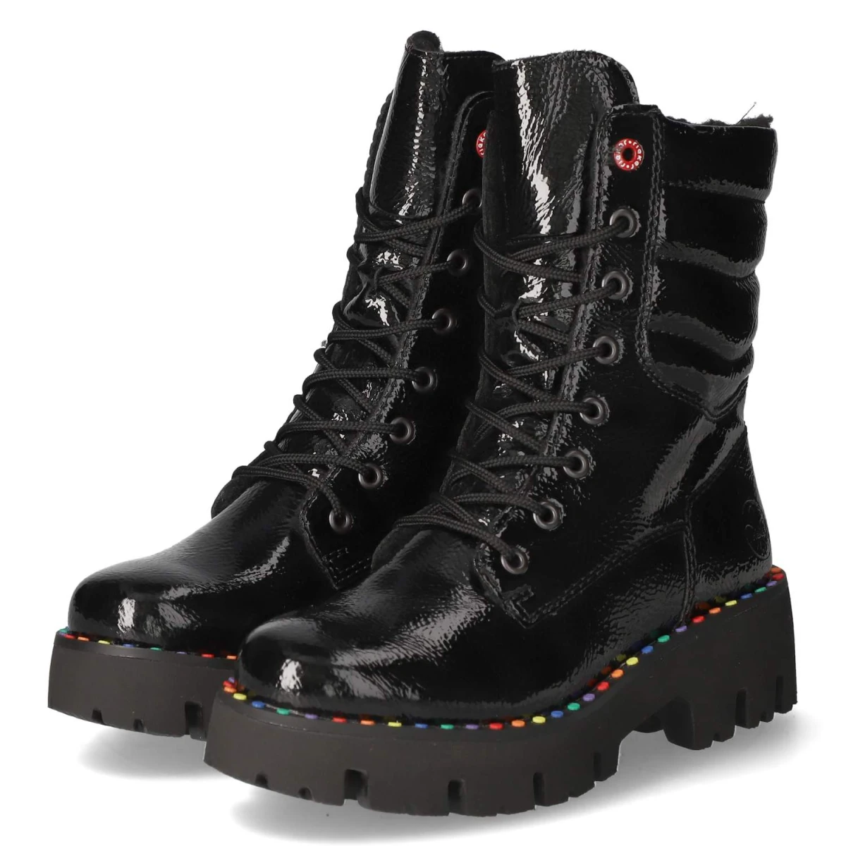 Schnürstiefeletten - black