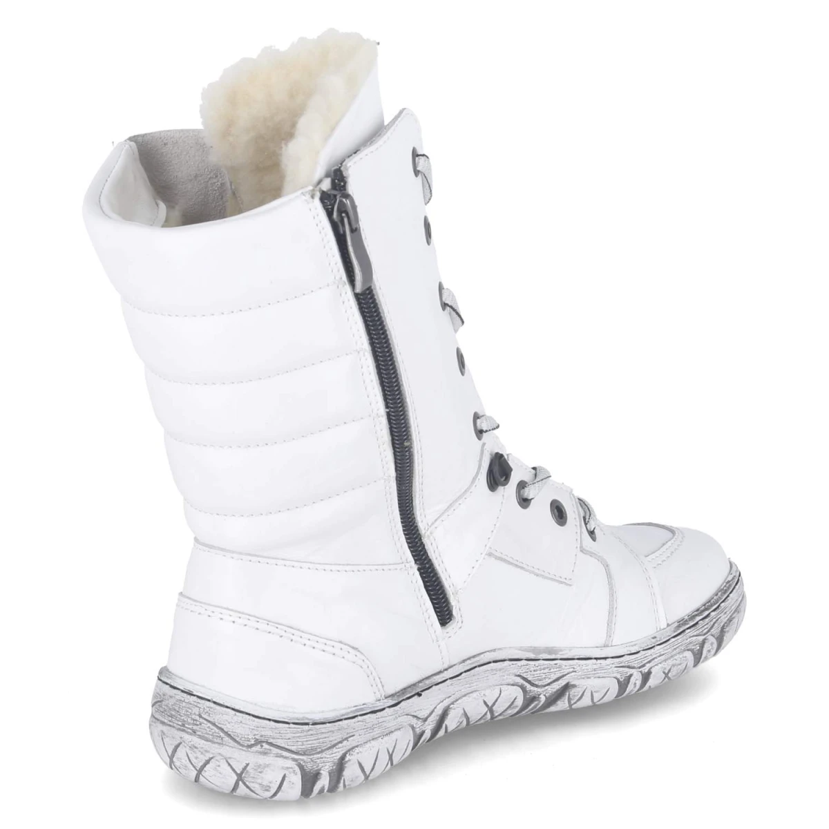 Schnürboots - weiß