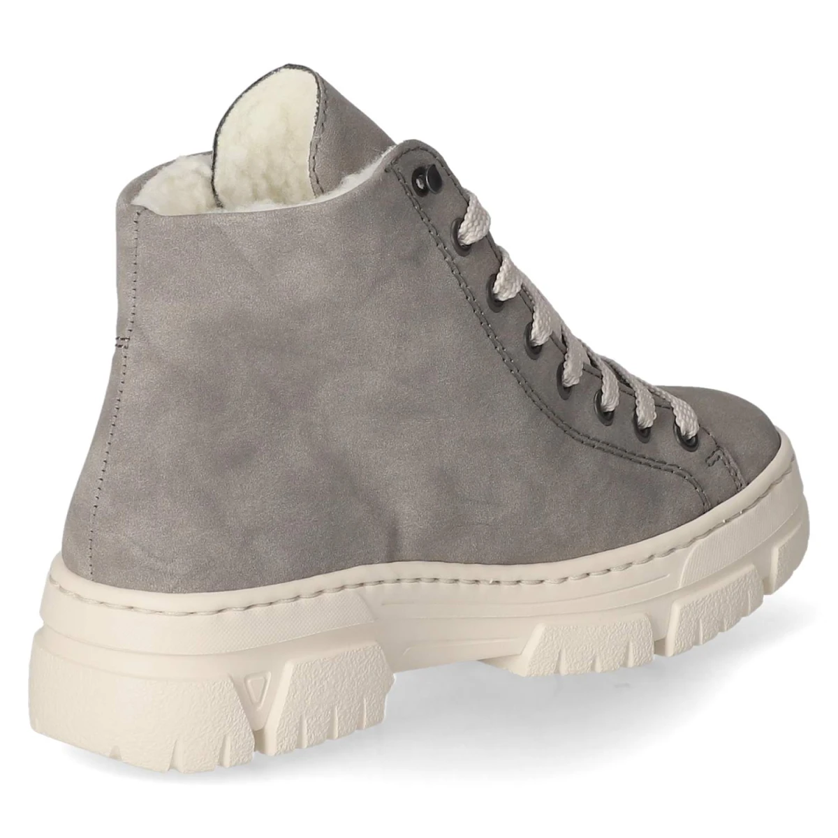 Schnürstiefeletten - grau