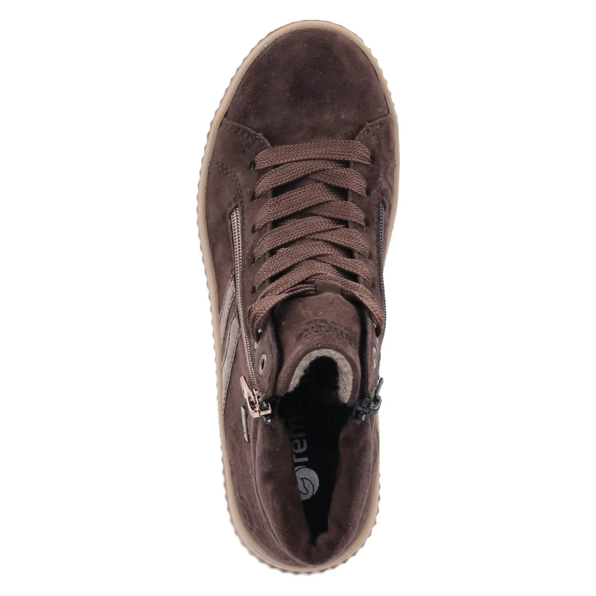 Schnürstiefeletten - braun kombi