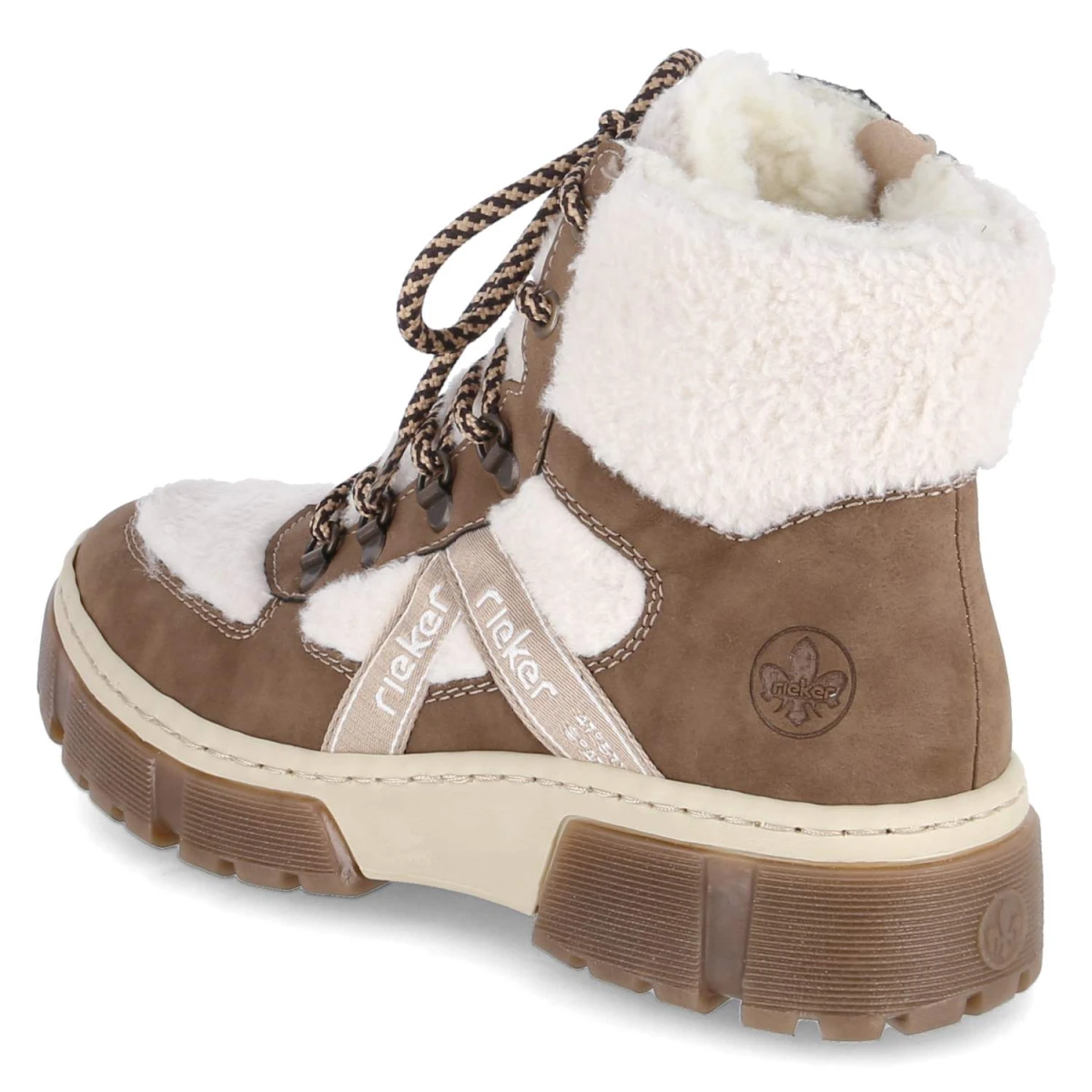 Winterstiefeletten - beige kombi