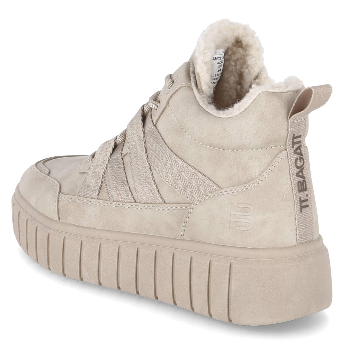 Schnürboots - beige / offwhite