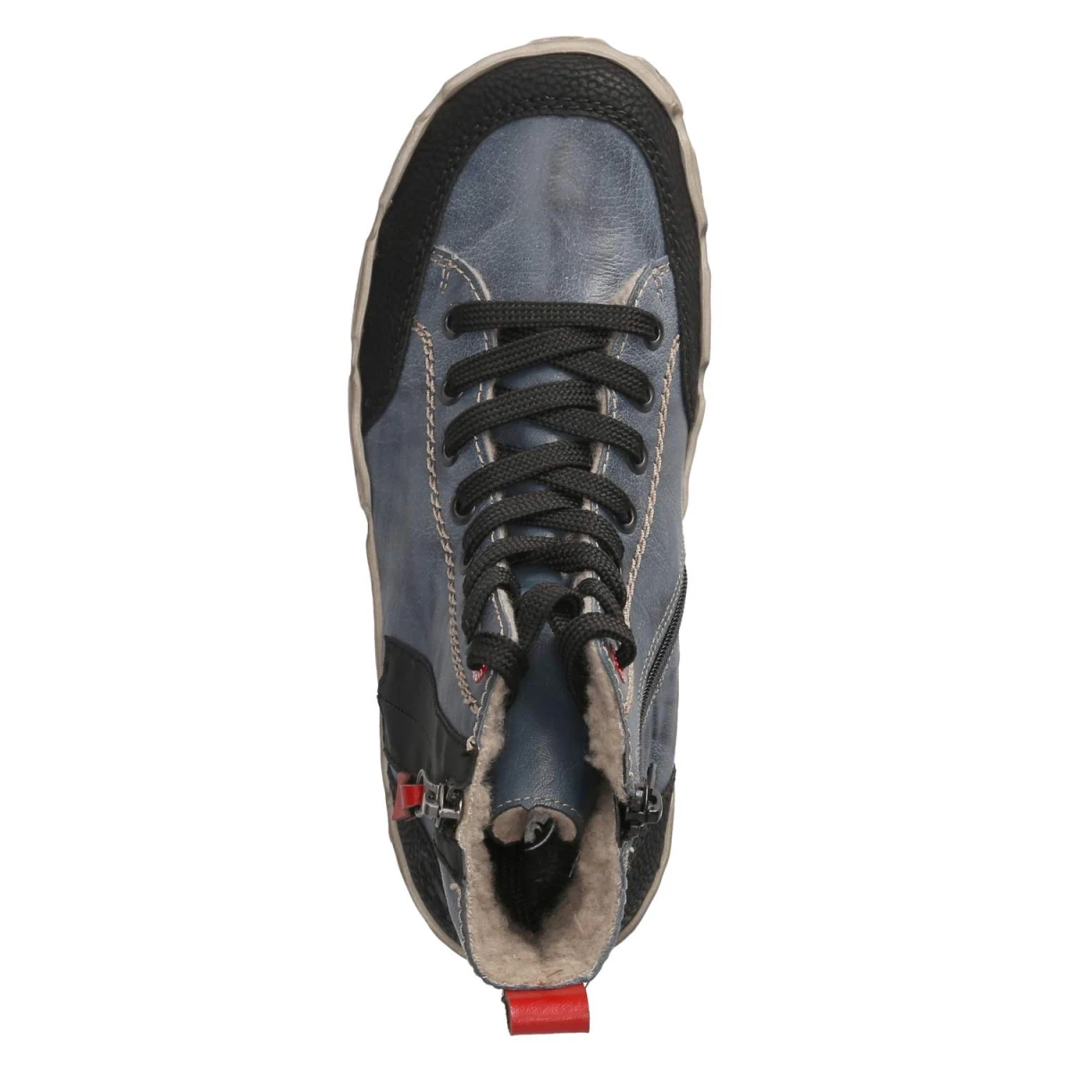 Schnürboots - blau Kombi