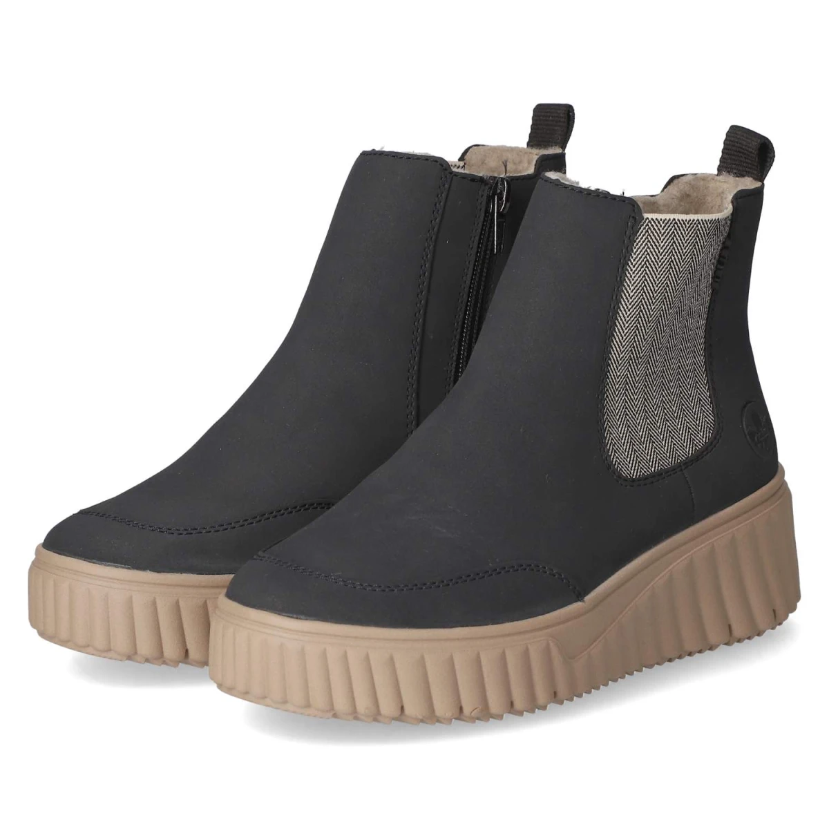 Chelsea Boots - pazifik/leinen