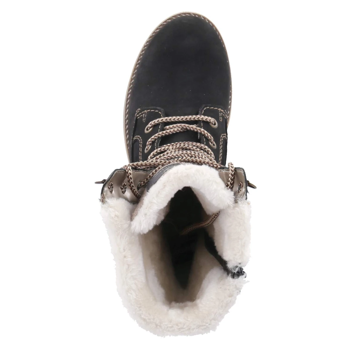 Schnürstiefel - schwarz kombi