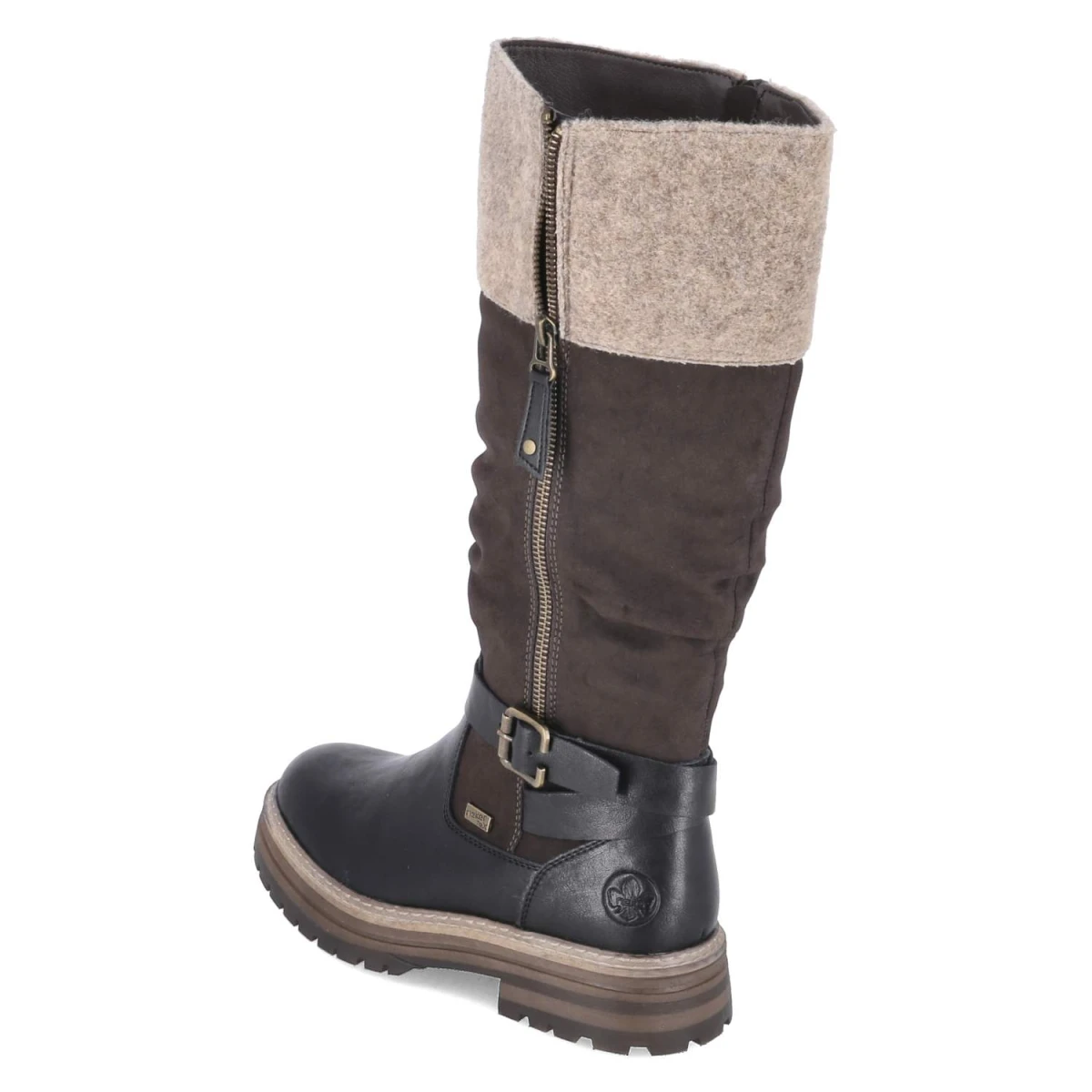 Stiefel - schwarz kombi