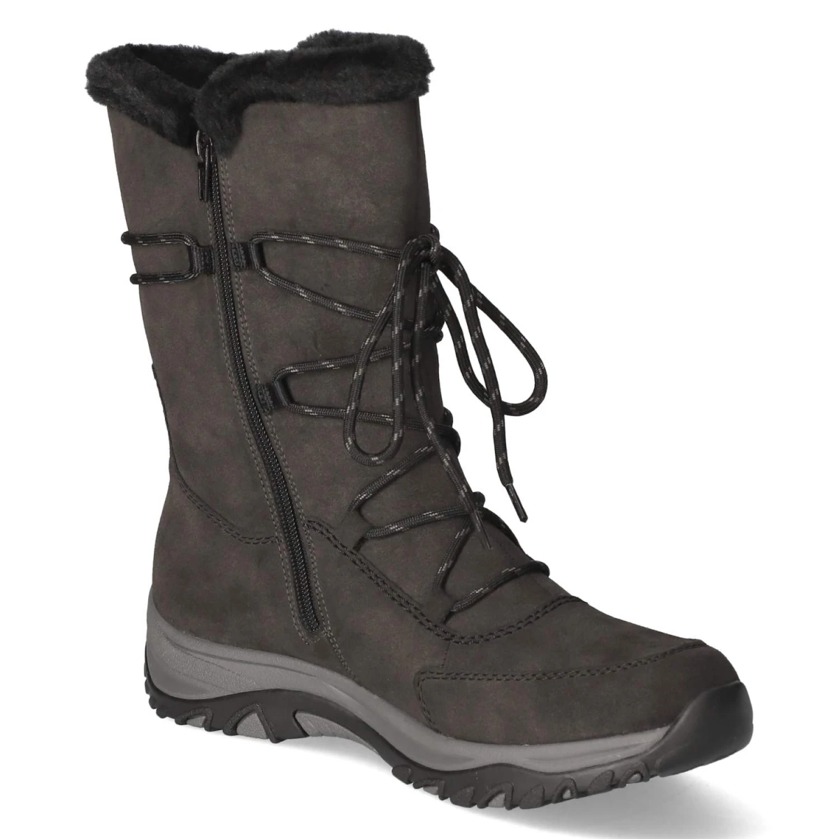 Schnürstiefel - grau