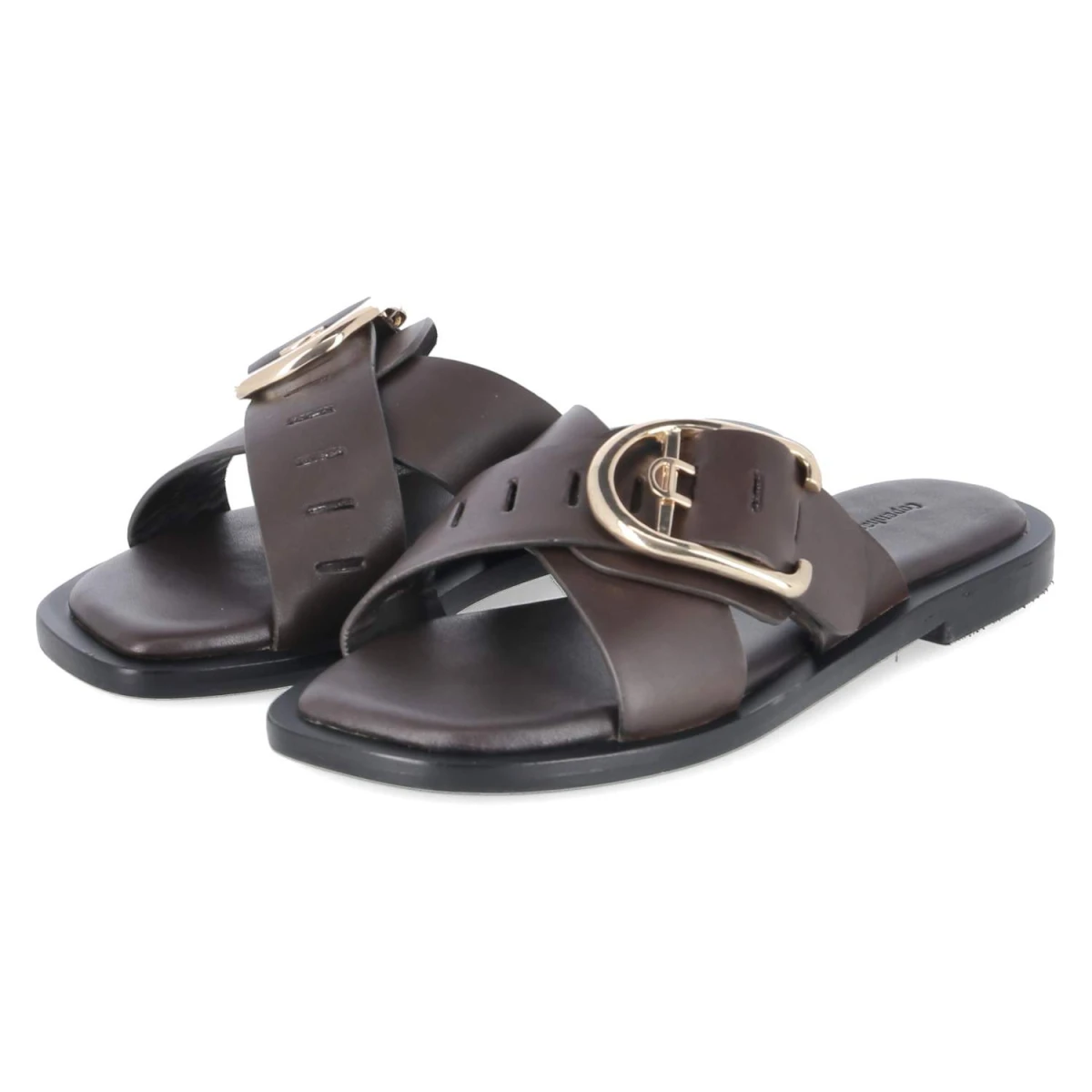 Pantoletten VIBES X ME - dk.brown