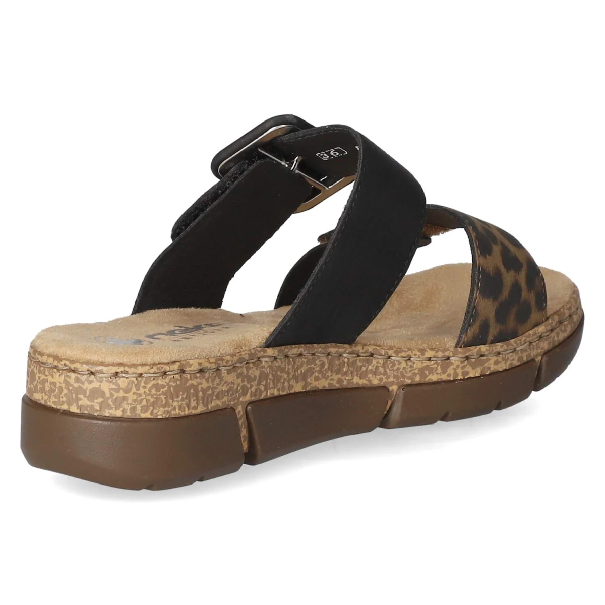 Pantoletten - braun/schwarz