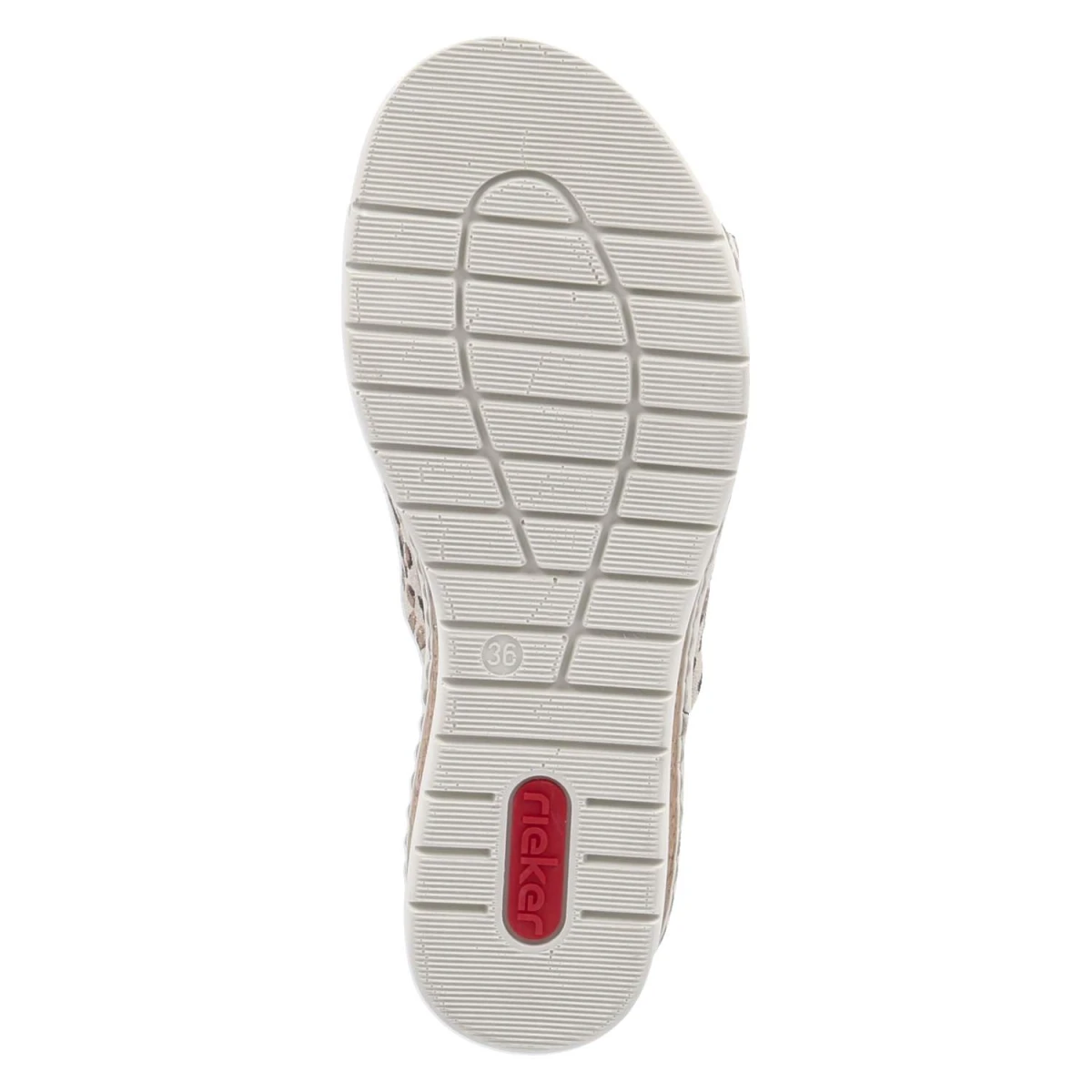 Pantoletten - beige kombi