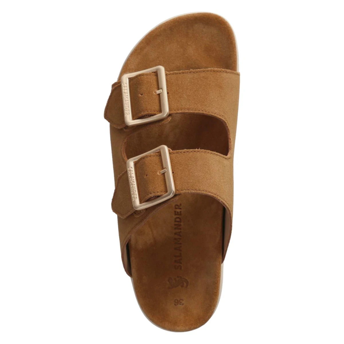 Pantoletten - cognac