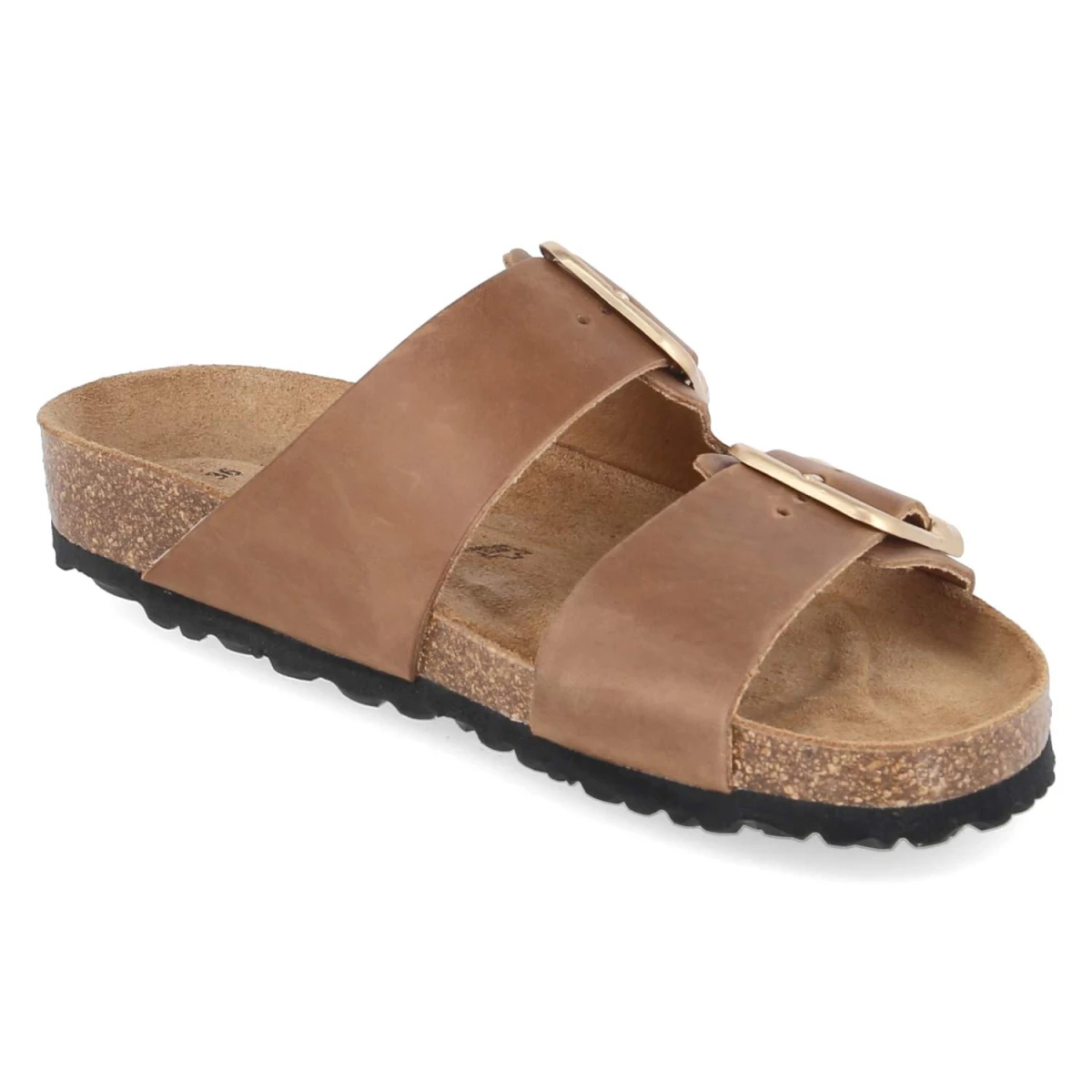 Pantoletten - COGNAC PULL-UP