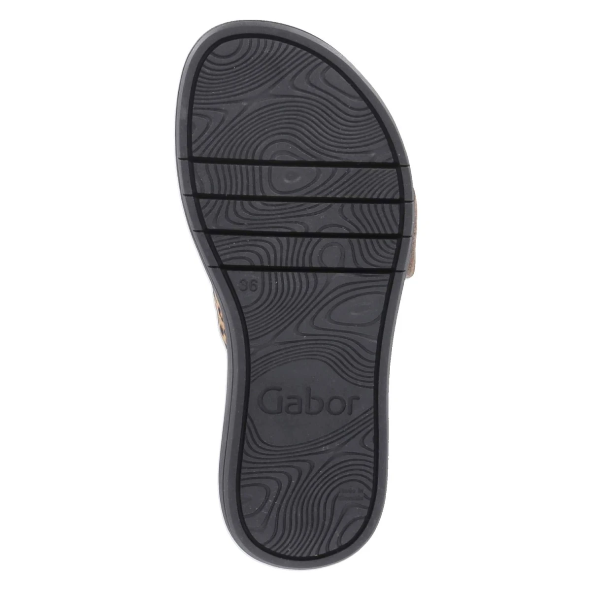 Pantoletten - natur/schwarz