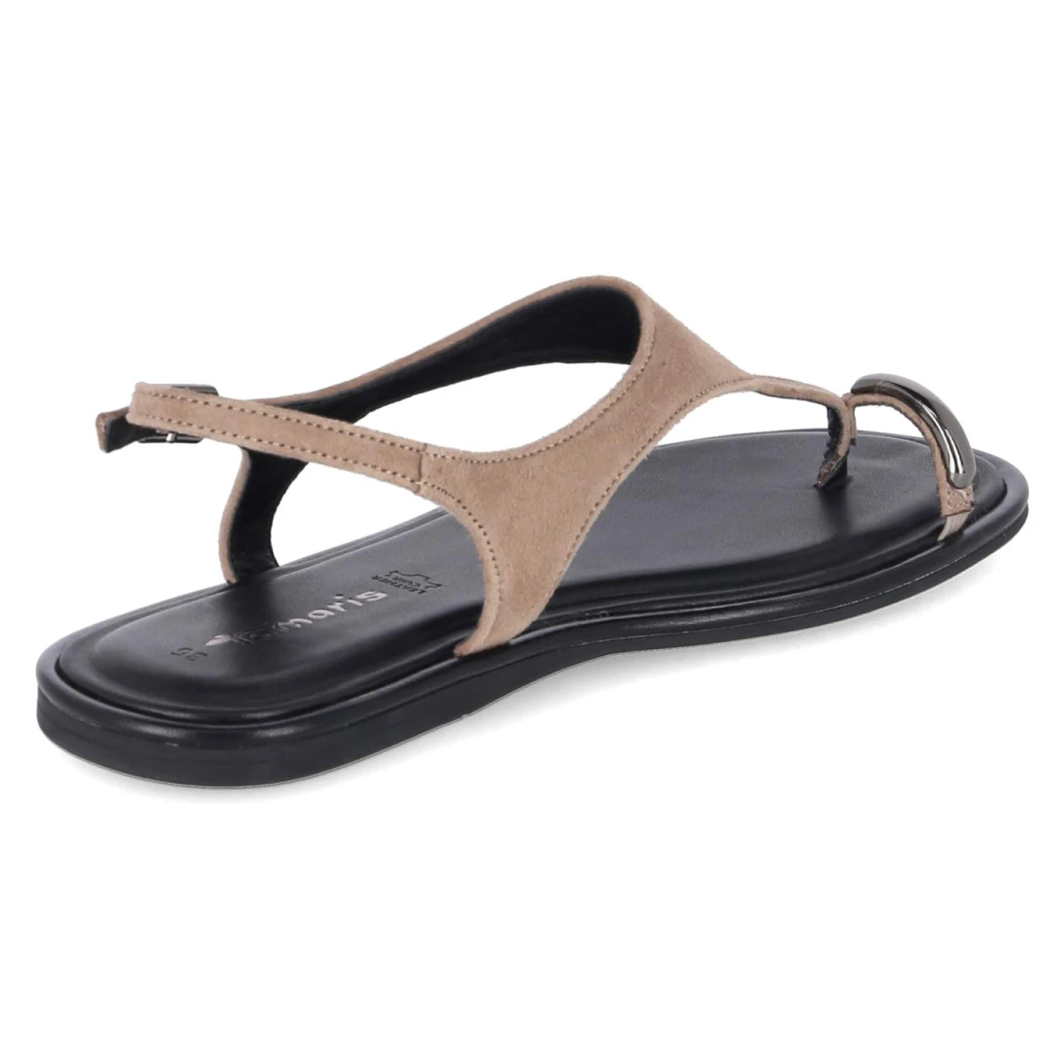 Zehentrenner-Sandalen - taupe