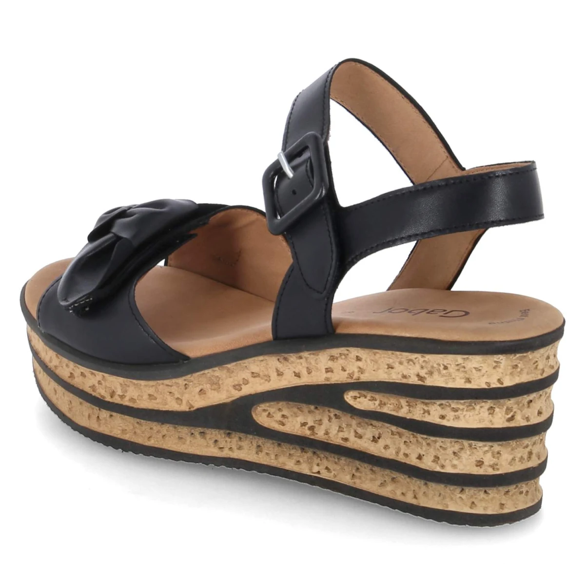 Keilsandaletten - schwarz