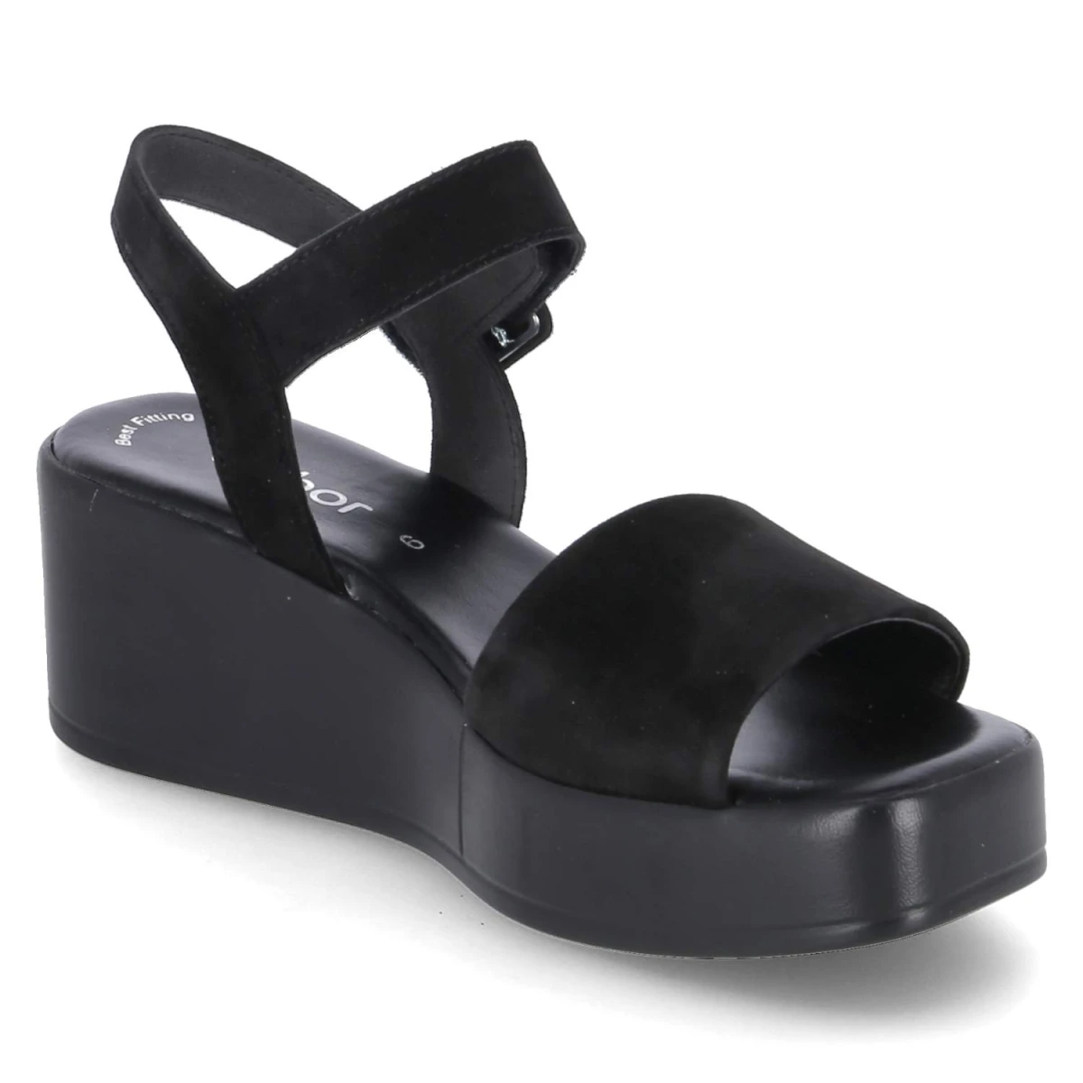 Keilsandaletten - schwarz