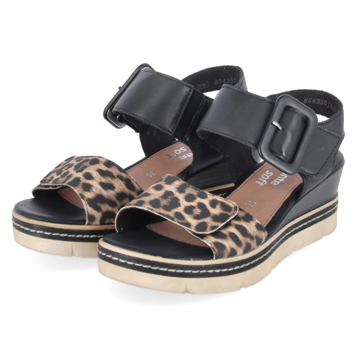 Sandalen - schwarz kombi