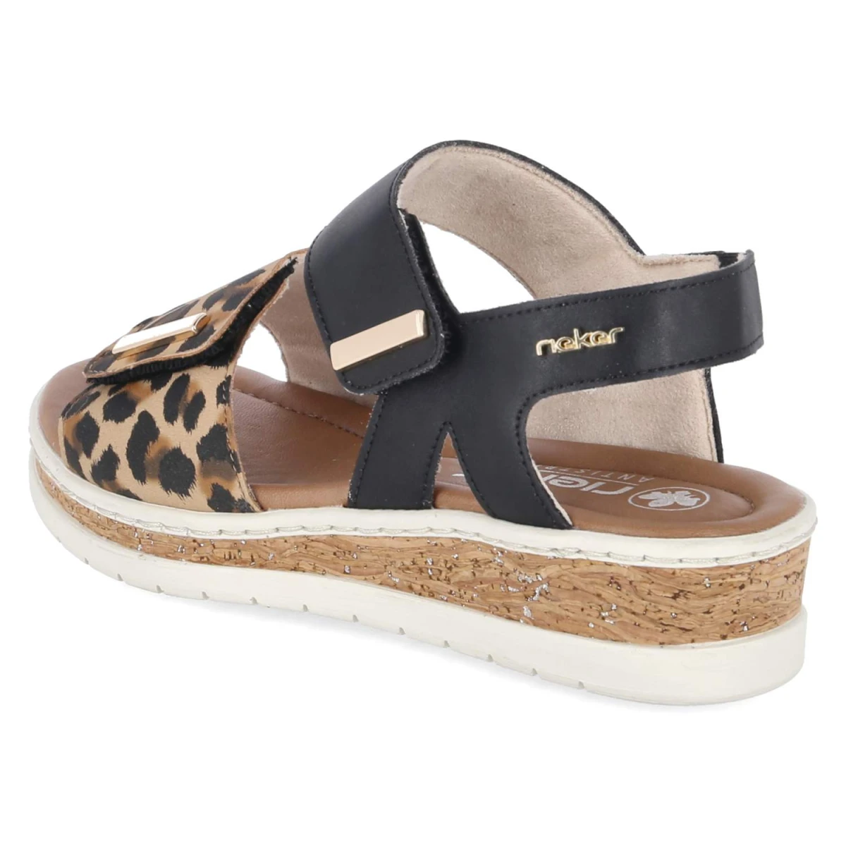 Sandalen - schwarz kombi