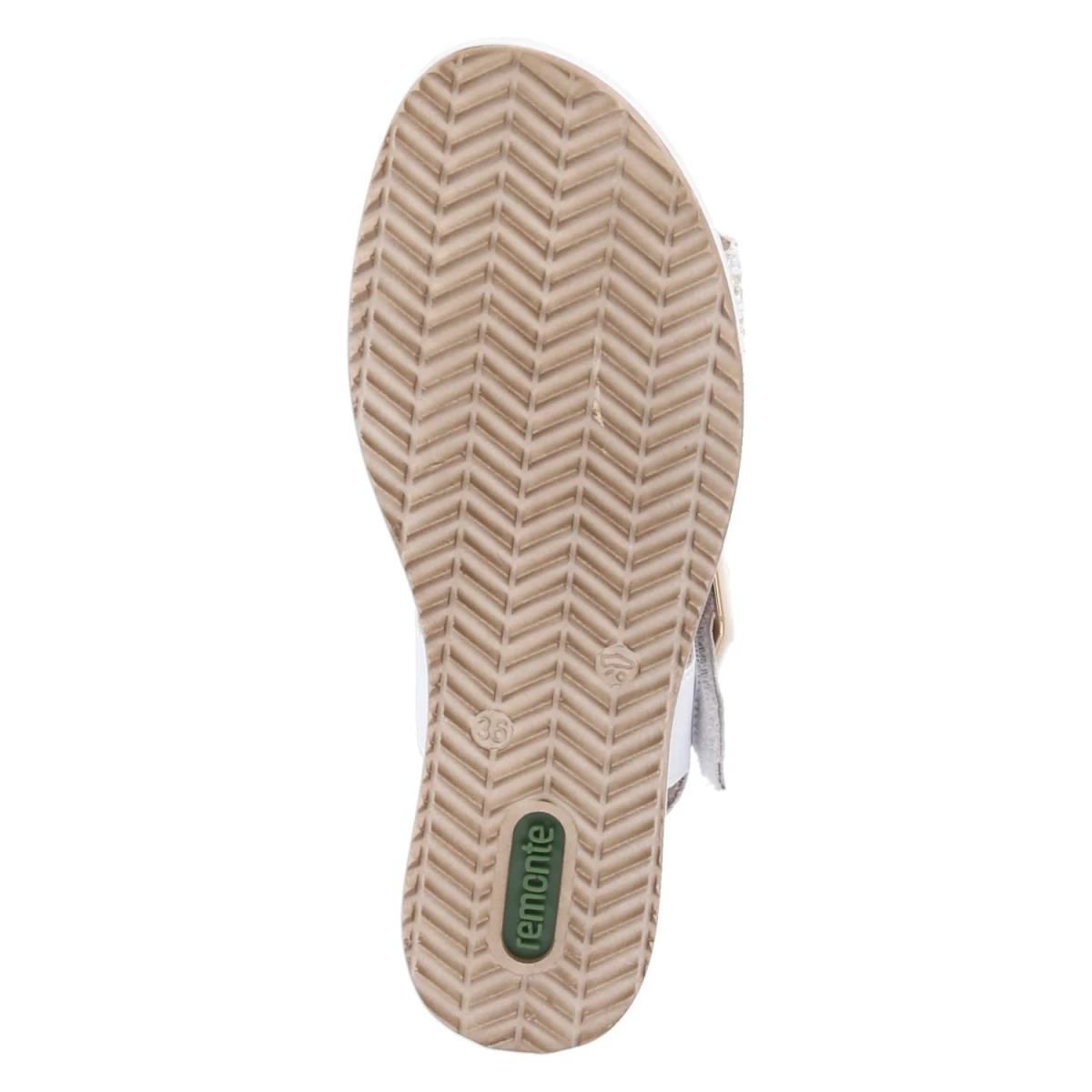 Keilsandalen - weiss-gold/weiss