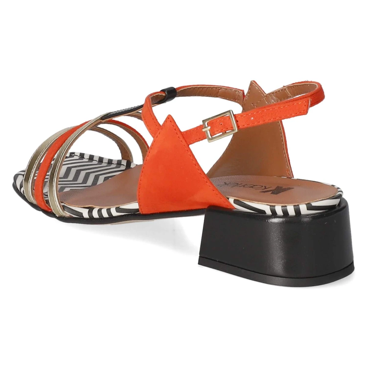 Sandaletten - rot kombi