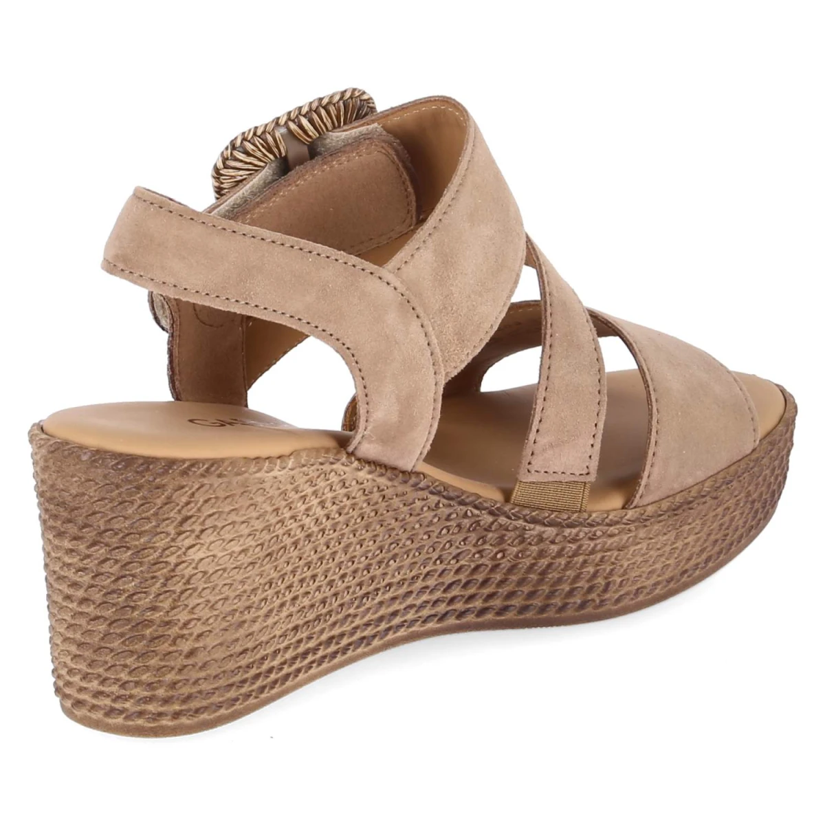 Espadrille-Sandaletten - peanut