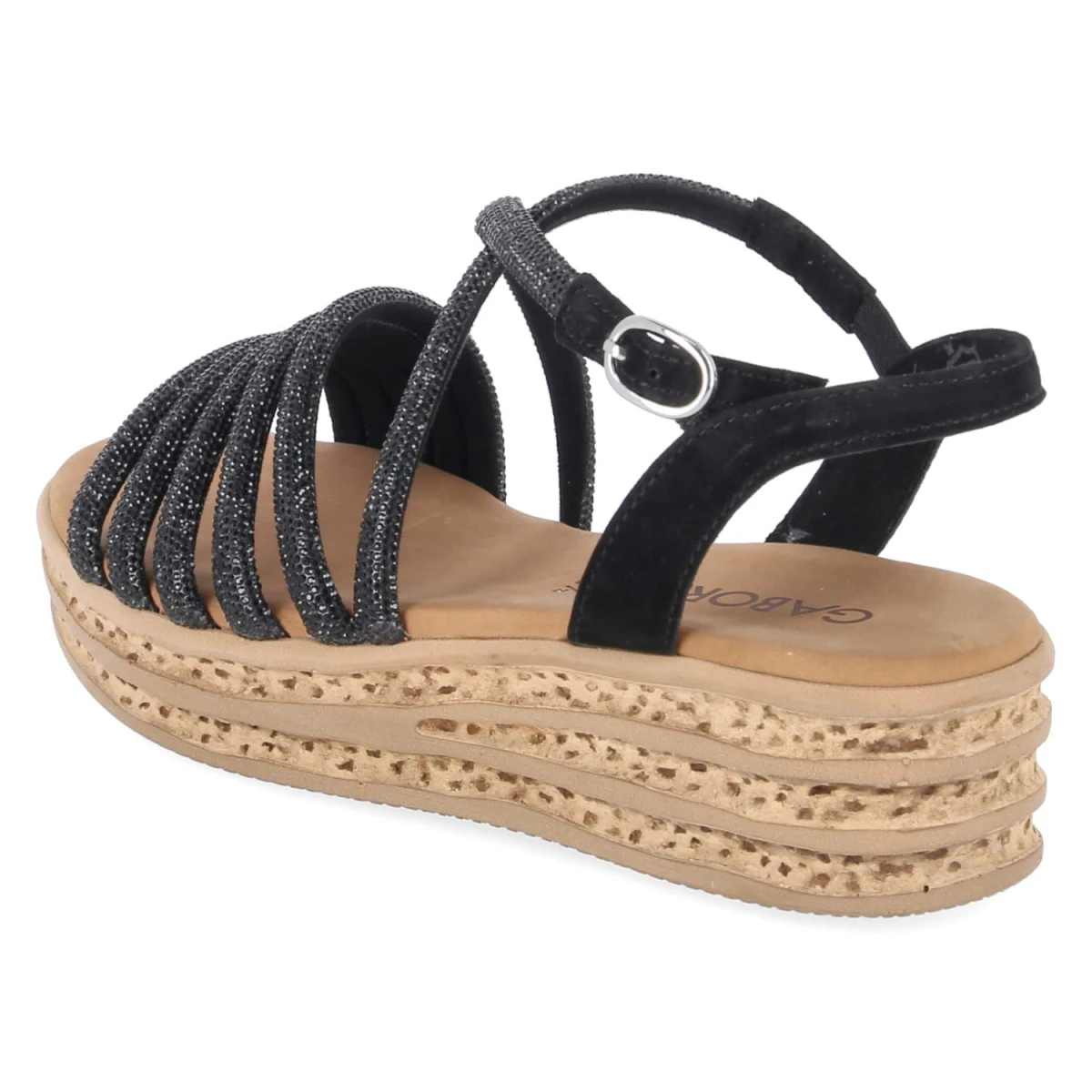 Sandalen - schwarz (S.natur)