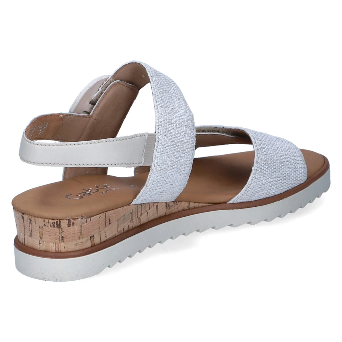Sandalen - bianco/mus(Kork/cr)