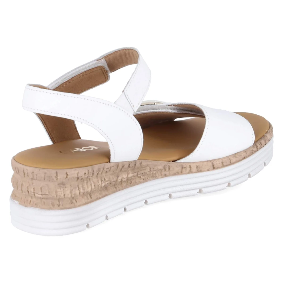 Sandalen - weiss (uni+gold)