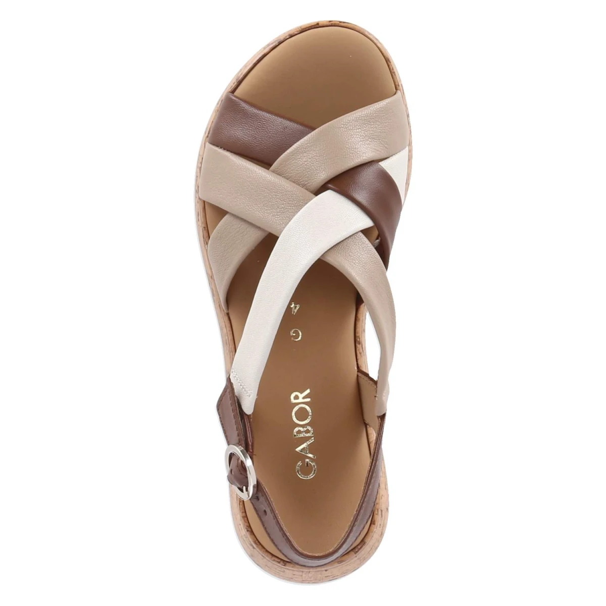 Sandalen - cognac/pan(S.Kork)