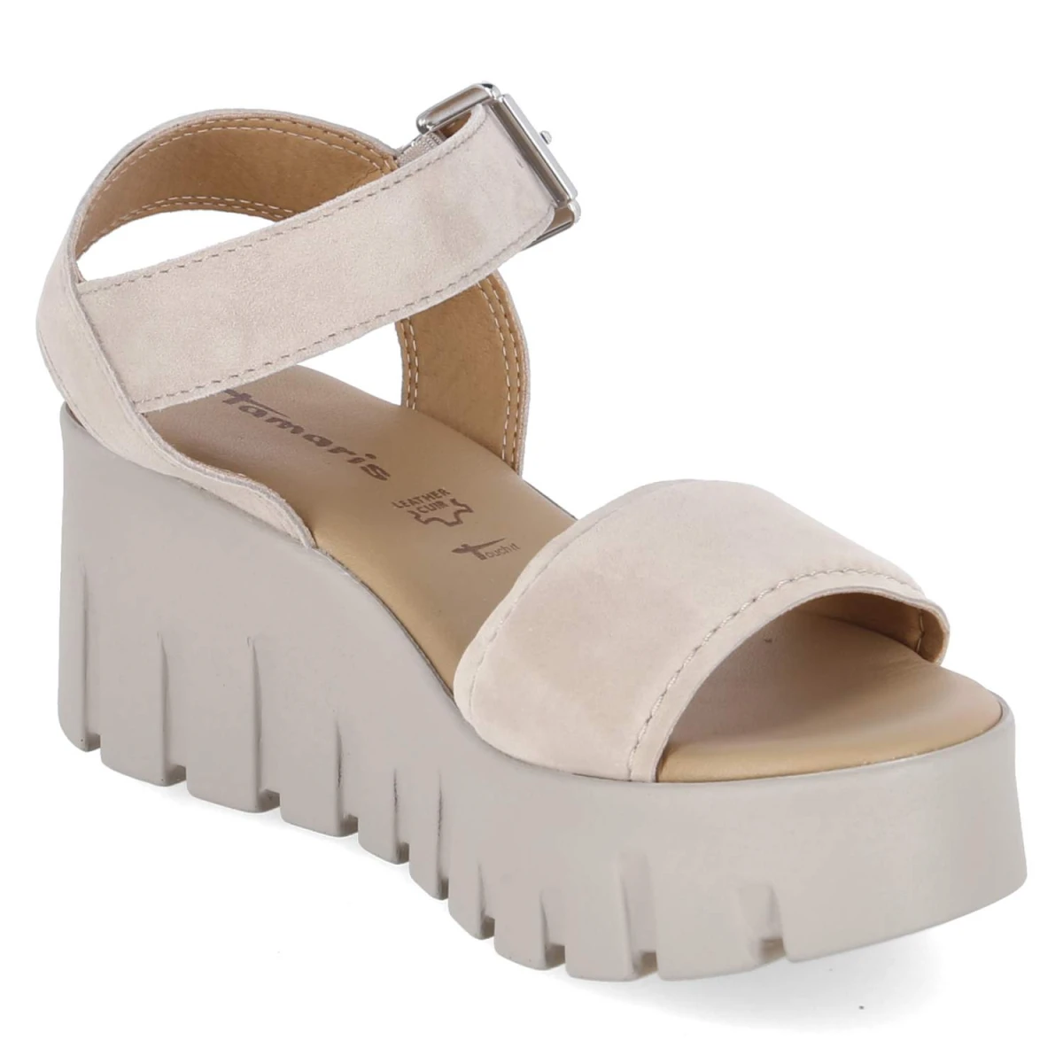 Plateausandalen - TAUPE SUEDE